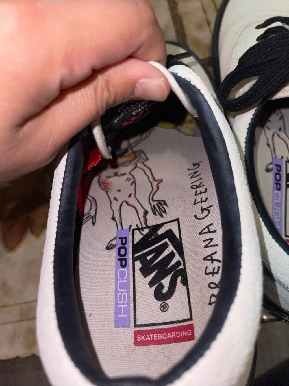Vans White Breana Geering Edition with Black Details - Picture 4 of 7